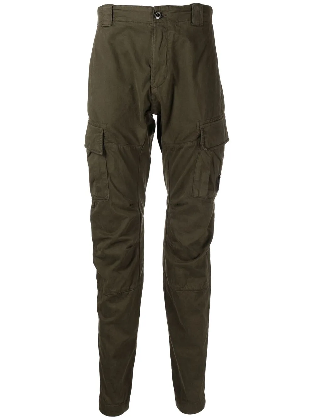 

C.P. Company logo-patch cargo trousers - Green