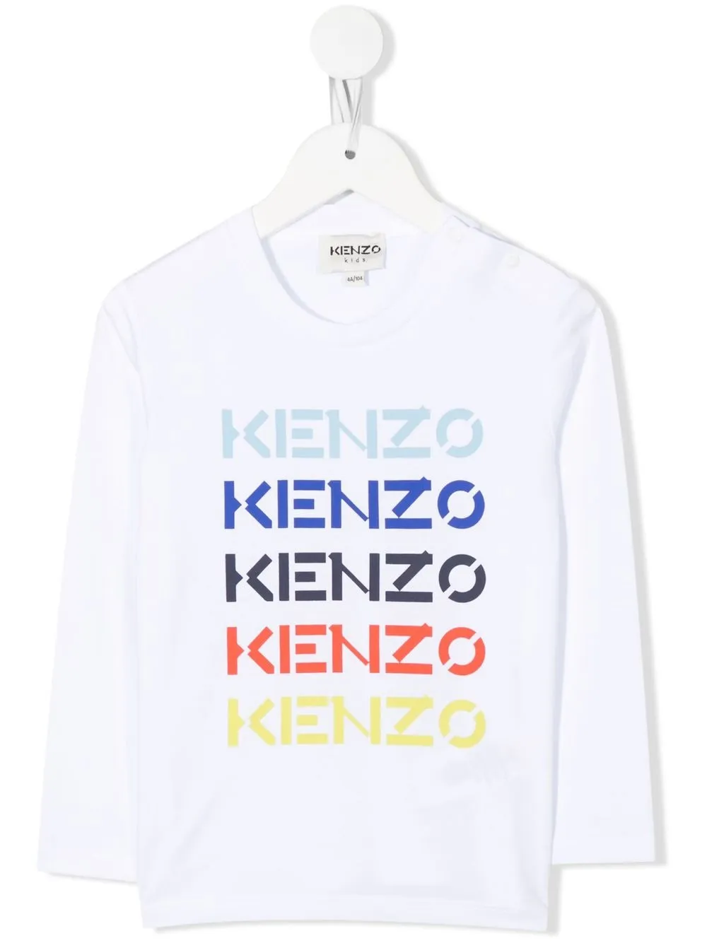 

Kenzo Kids playera con logo estampado - Blanco