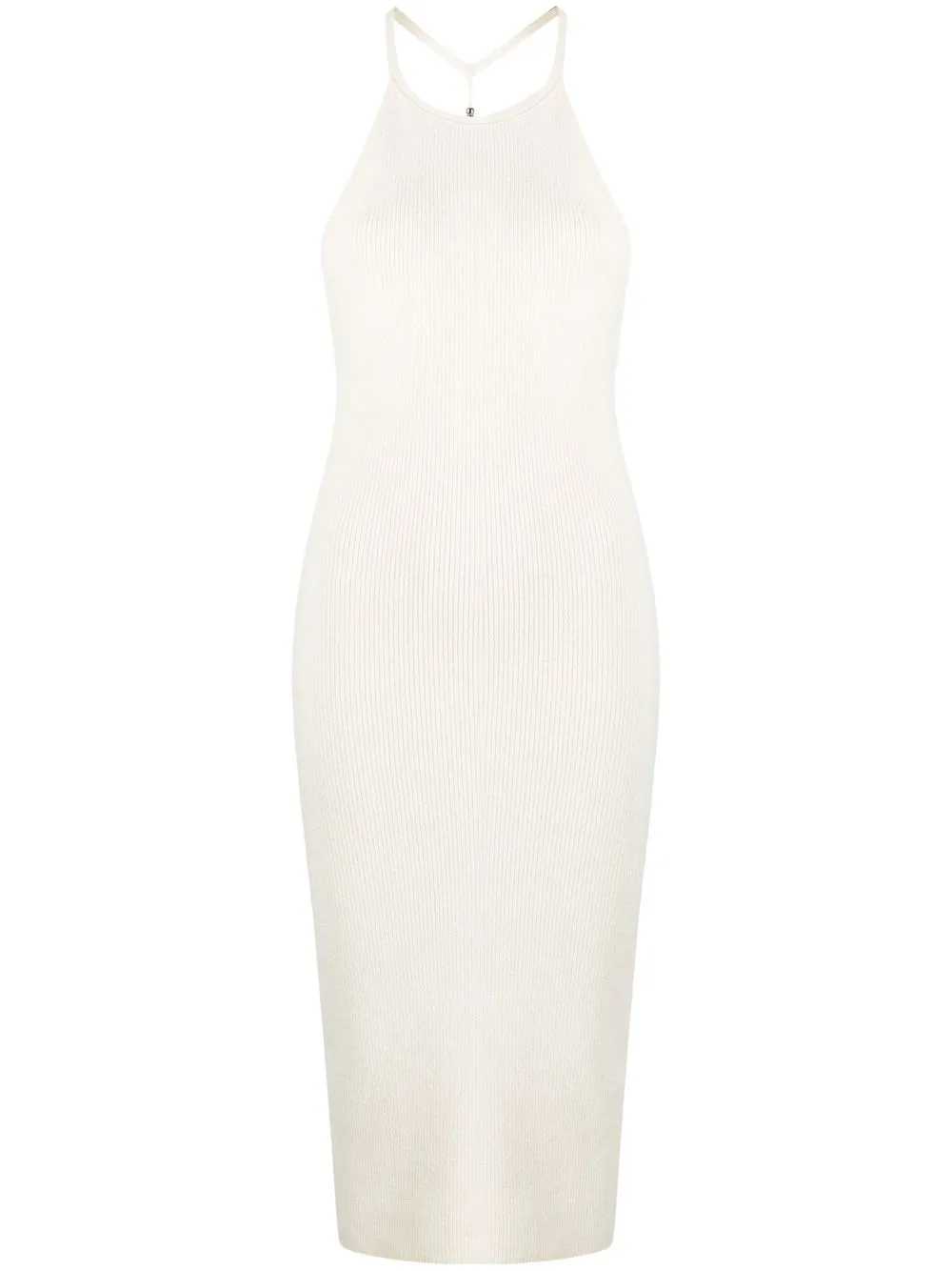 

Helmut Lang vestido midi tejido - Blanco