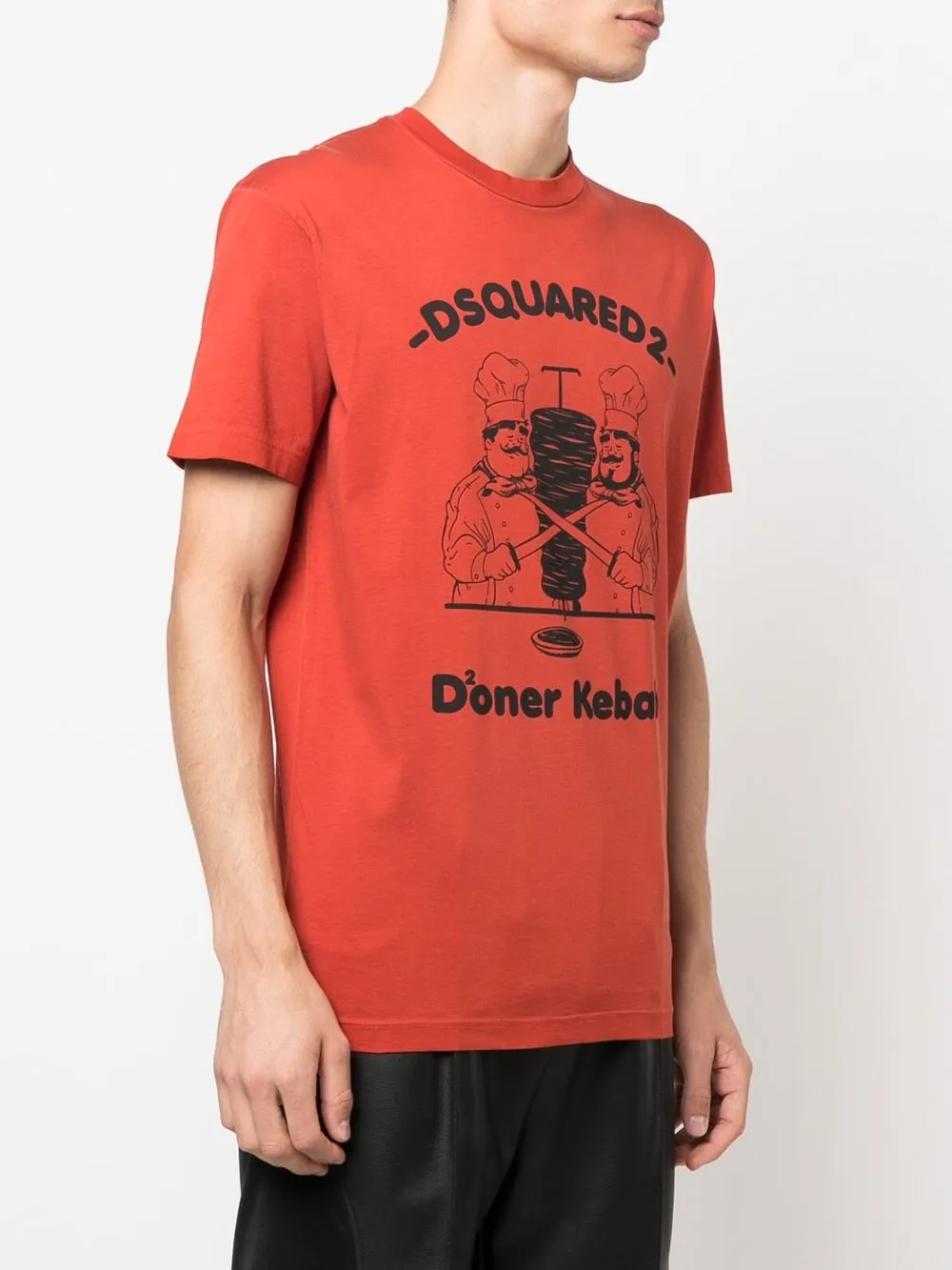  Dsquared2 T Shirt Mit Logo Print   Orange 