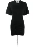 MSGM cutout ruched T-shirt dress - Black
