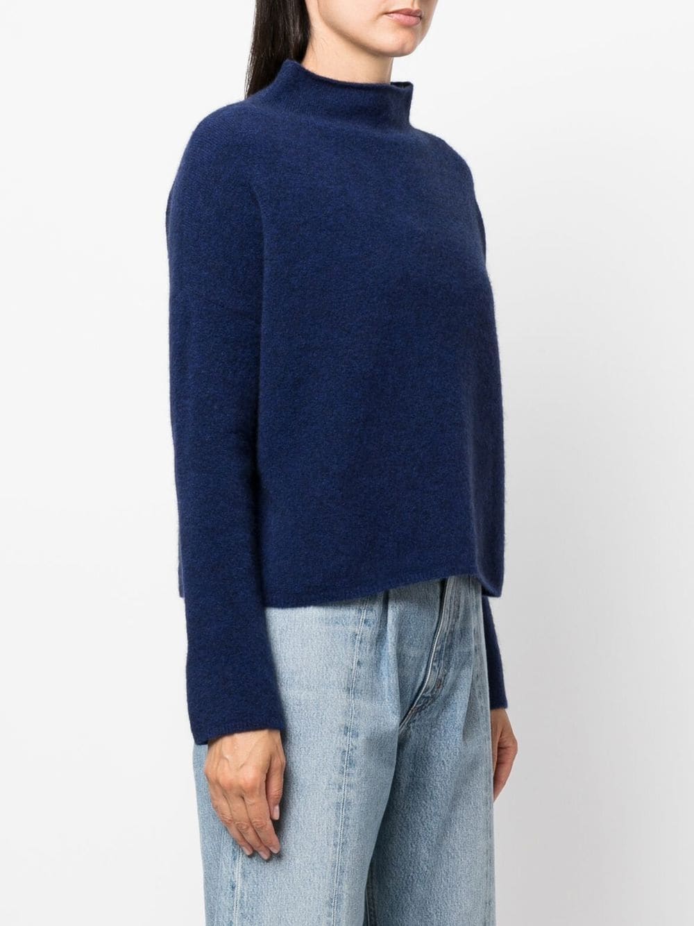 Shop Filippa K Mika Funnel-neck Jumper In Blue