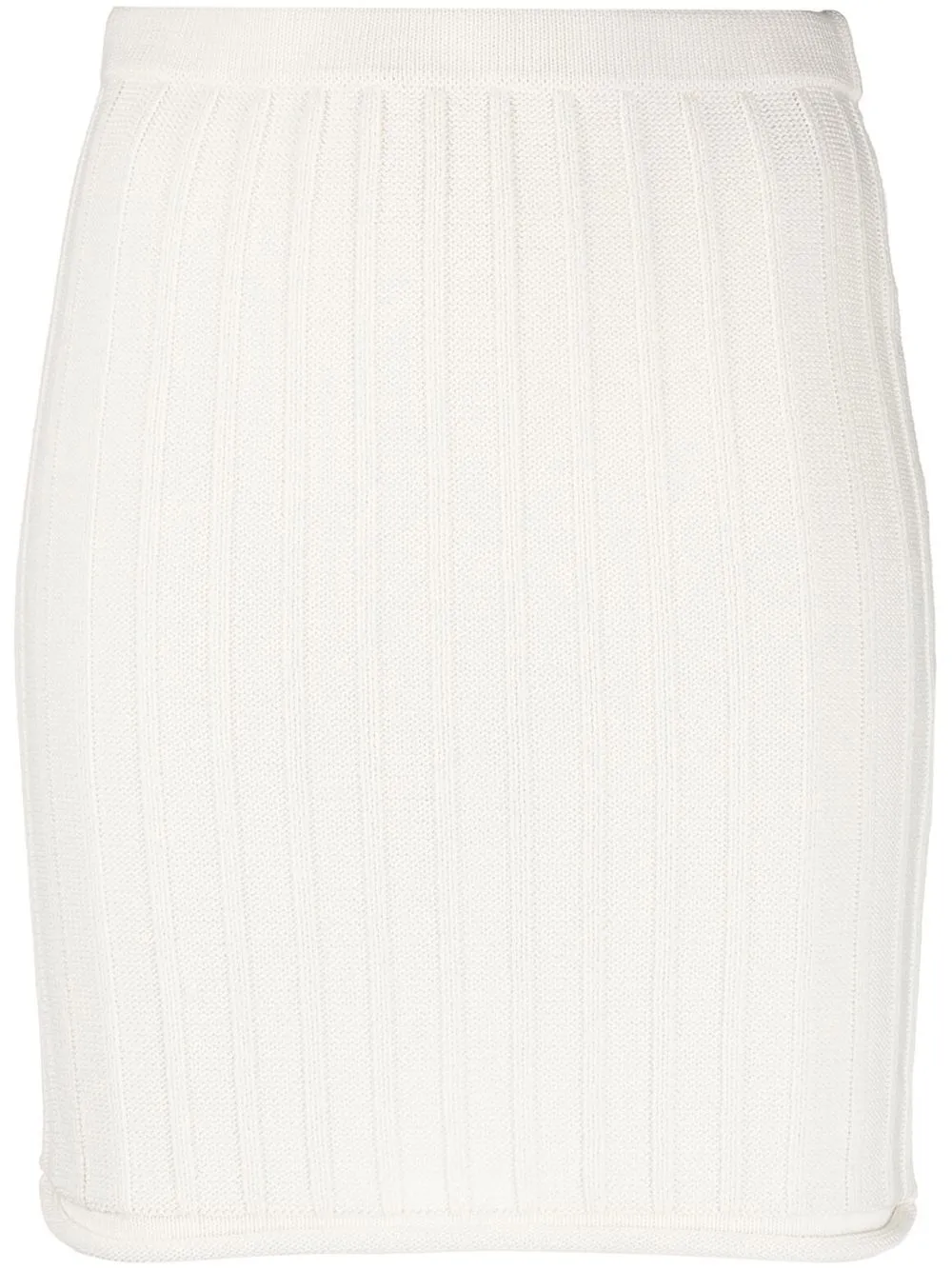 

Filippa K ribbed-knit mini skirt - Neutrals