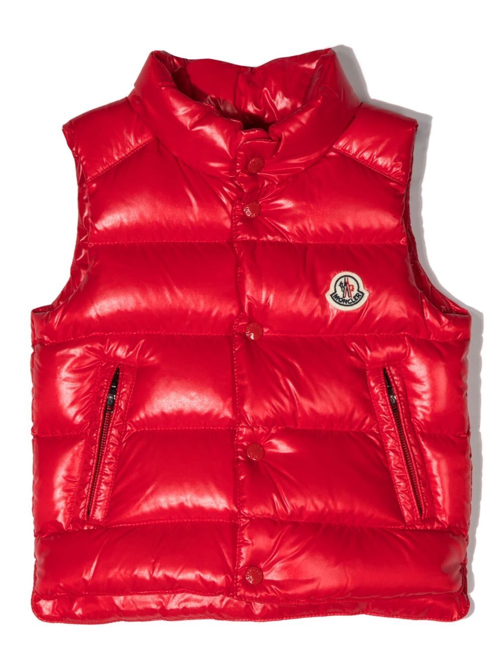 

Moncler Enfant quilted-finish down gilet - Red