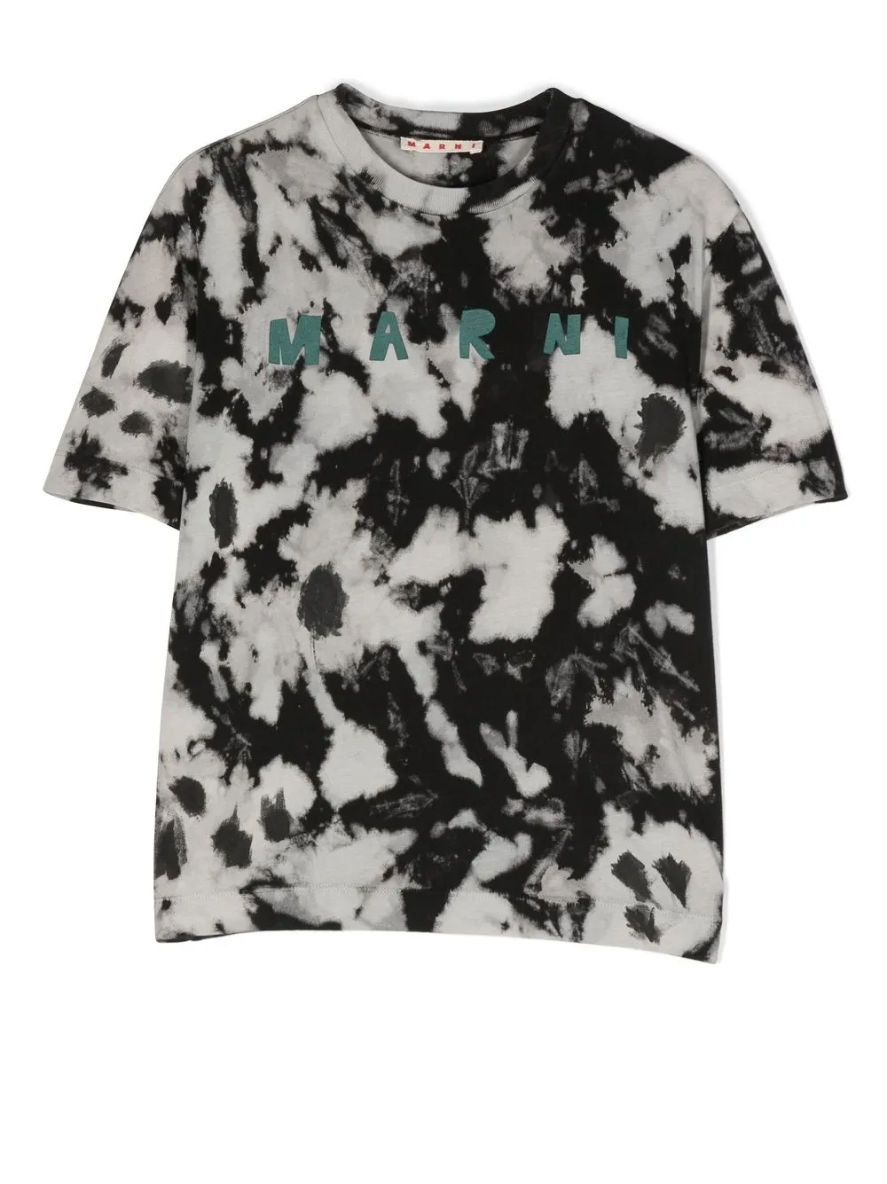 

Marni Kids playera con logo estampado y cuello redondo - Negro