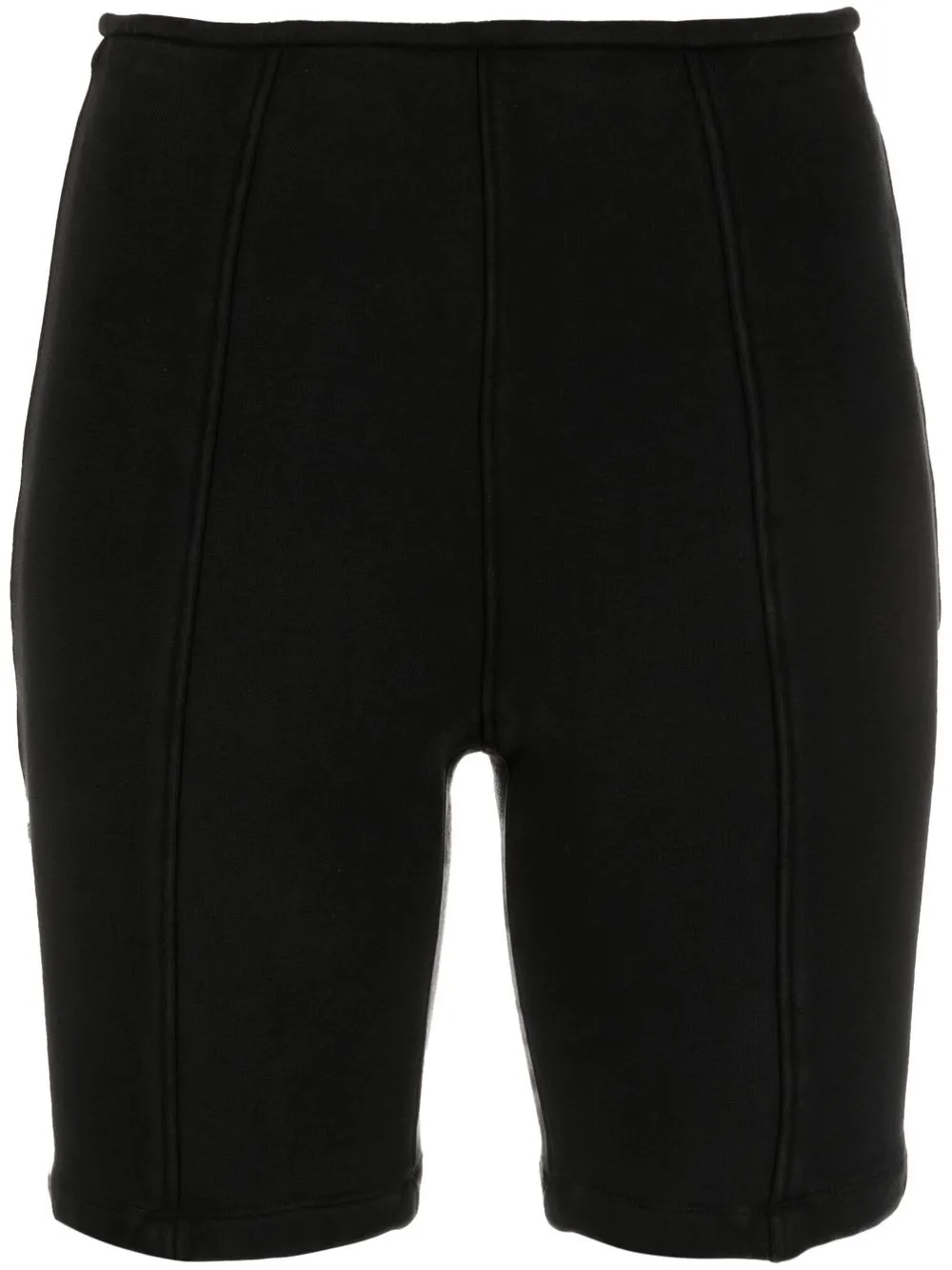 

Alexander Wang piped-detail high-waist cycling shorts - Black