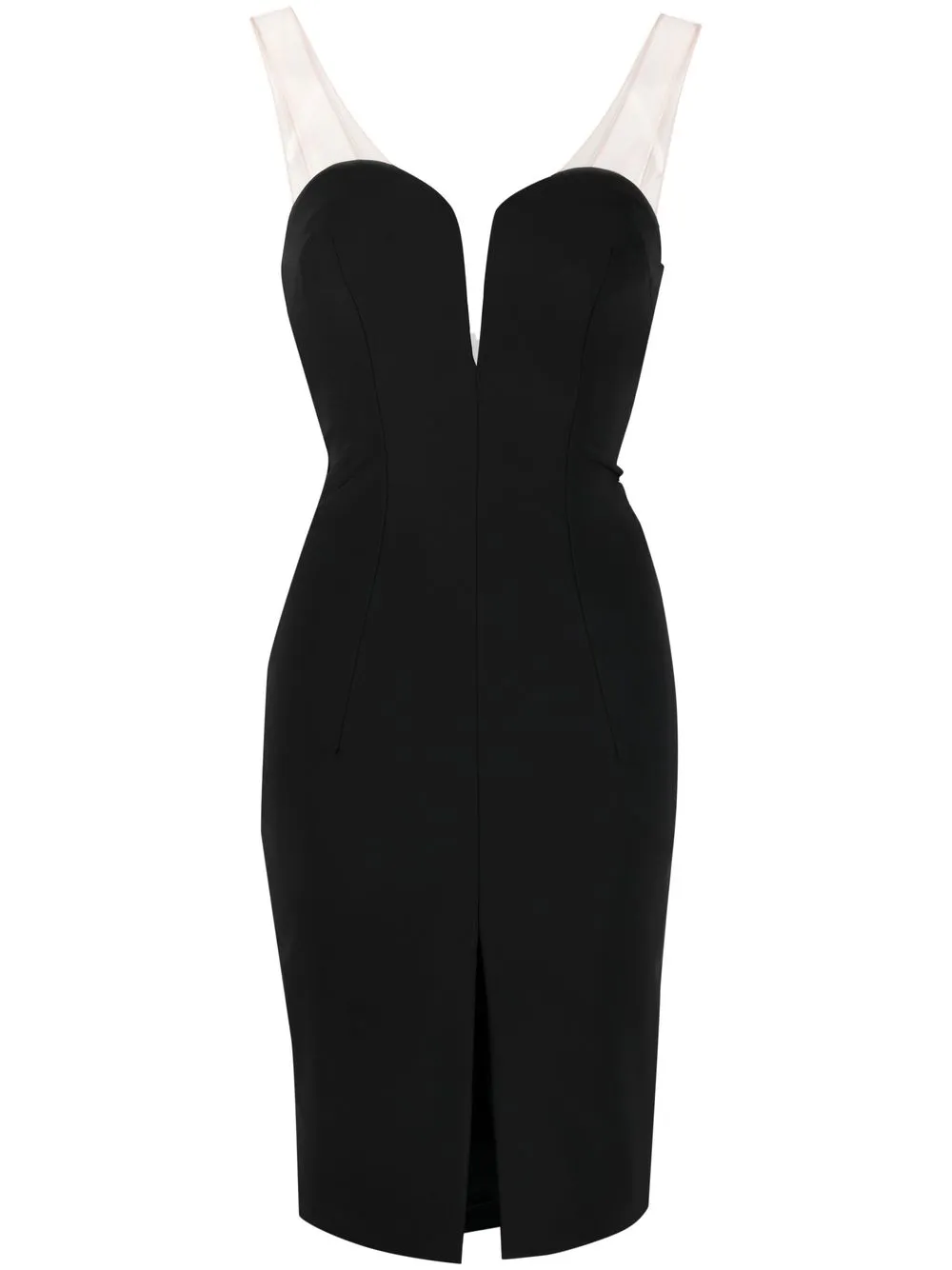 

Elisabetta Franchi plunge-neck dress - Black