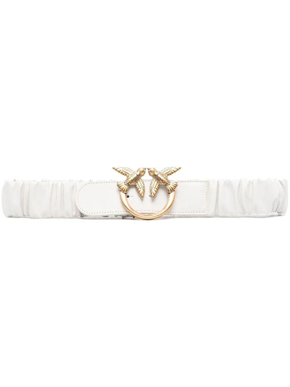 PINKO Love Birds Buckle Leather Belt - Farfetch