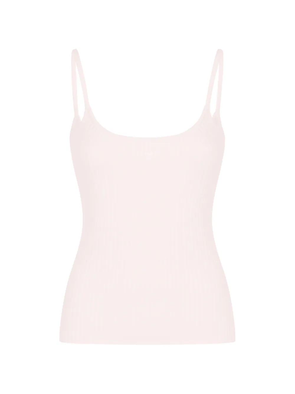 Courrèges ribbed logo-detail top