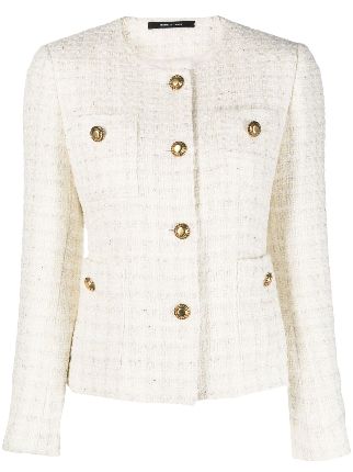 Tagliatore Beverly single-breasted Tweed Jacket - Farfetch