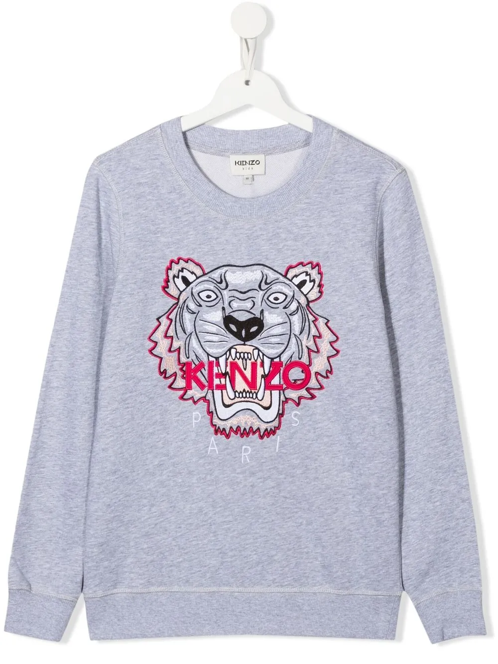 

Kenzo Kids embroidered-tiger detail sweatshirt - Grey