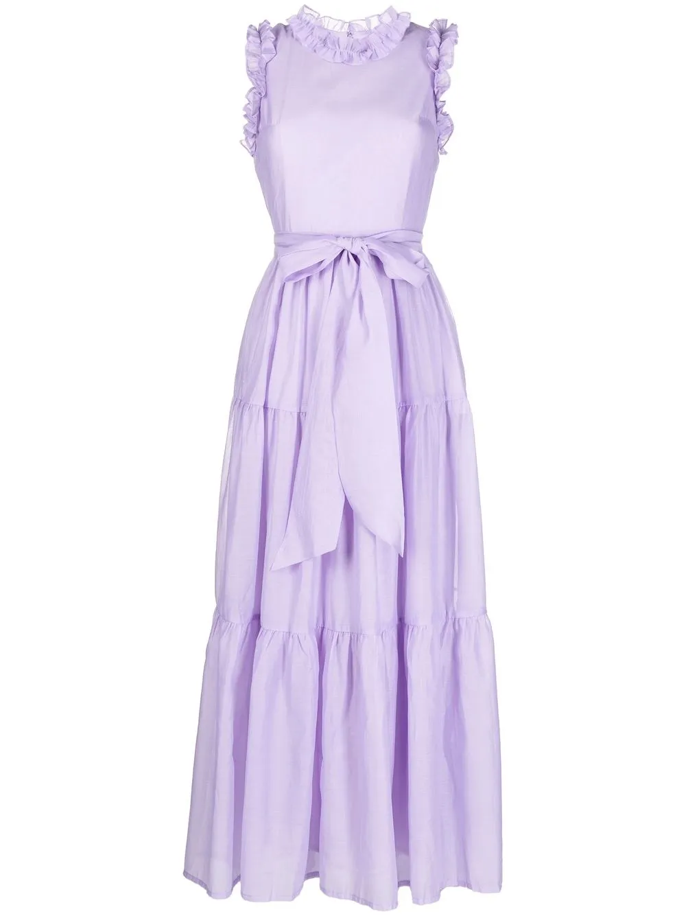 

Baruni tiered ruffle maxi dress - Purple
