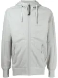 C.P. Company Goggles-detail zip-up hoodie - Grey