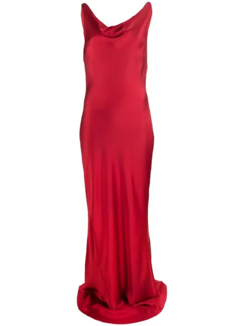 Norma Kamali Maria cowl-neck gown