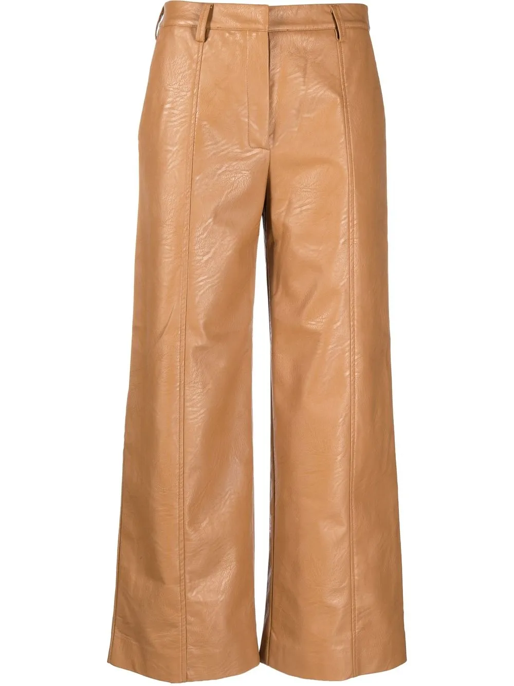 

Each X Other cropped vegan leather trousers - Brown