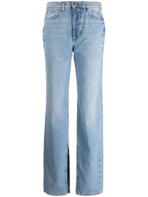 TWINSET jeans rectos con tiro alto