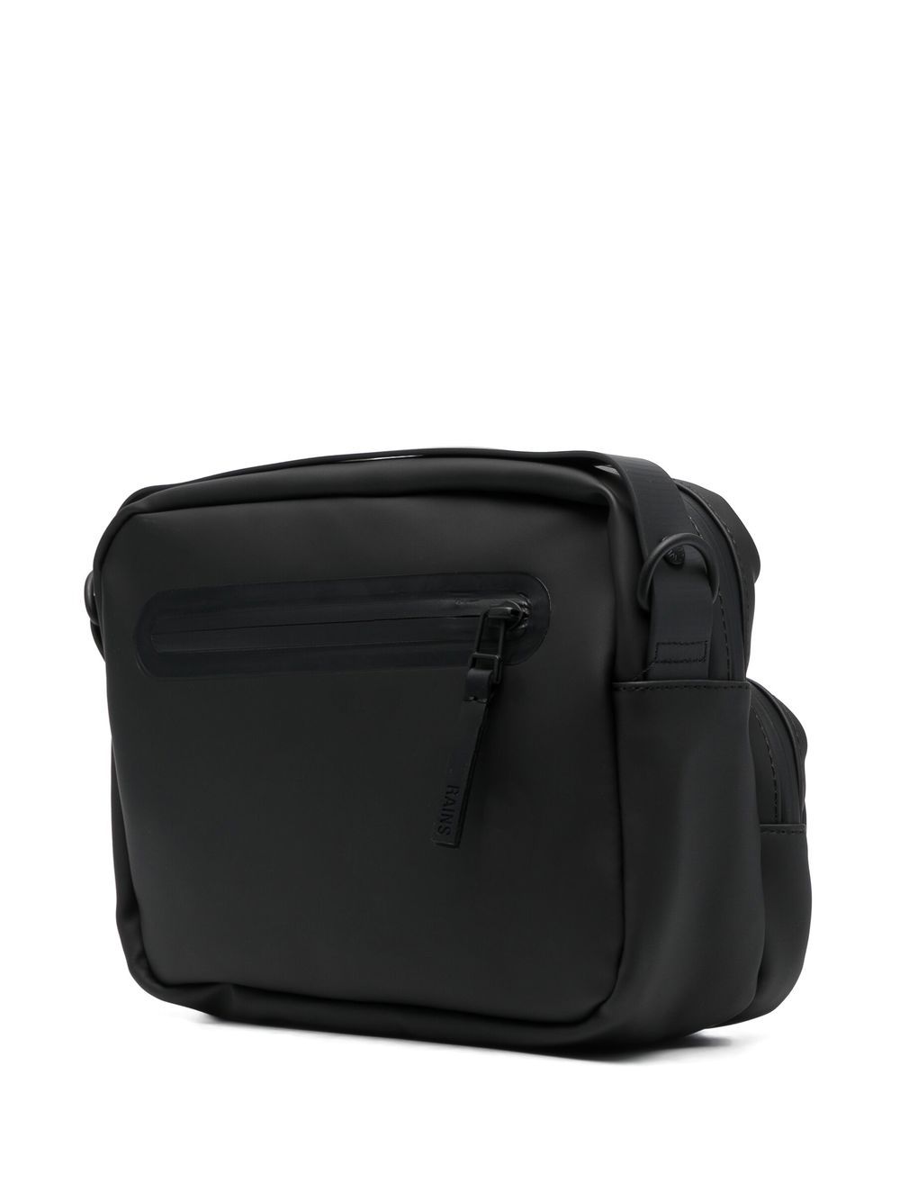 Shop Rains Large Box Shoulder Bag In Schwarz