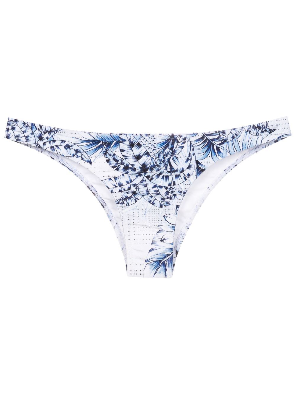 Lygia & Nanny Palm-tree Print Bikini Bottoms In Blue