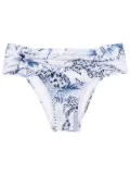 Lygia & Nanny palm-tree print bikini bottoms - Blue
