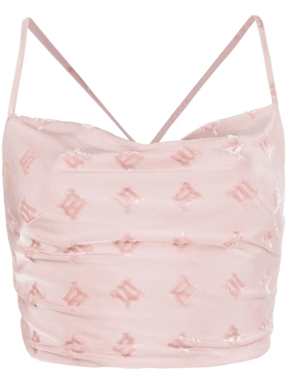 

MISBHV velour monogram top - Pink