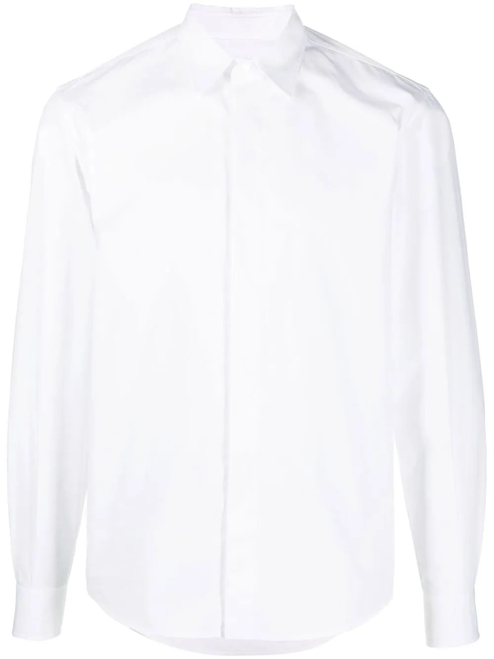 

Valentino concealed-fastening long-sleeved shirt - White