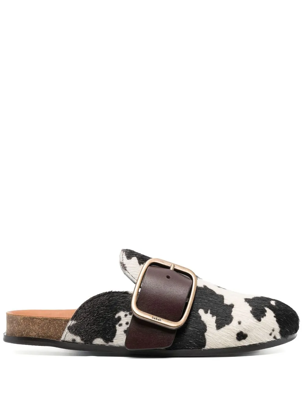 

Ba&Sh animal print buckle mules - Neutrals