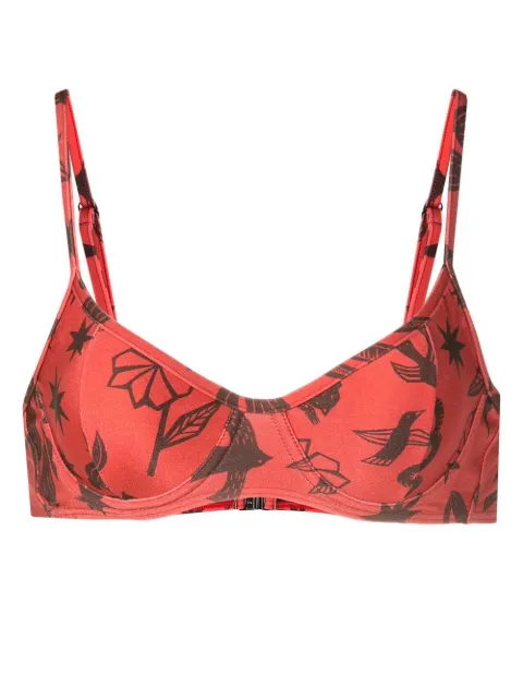Lygia & Nanny Fiji printed bikini top