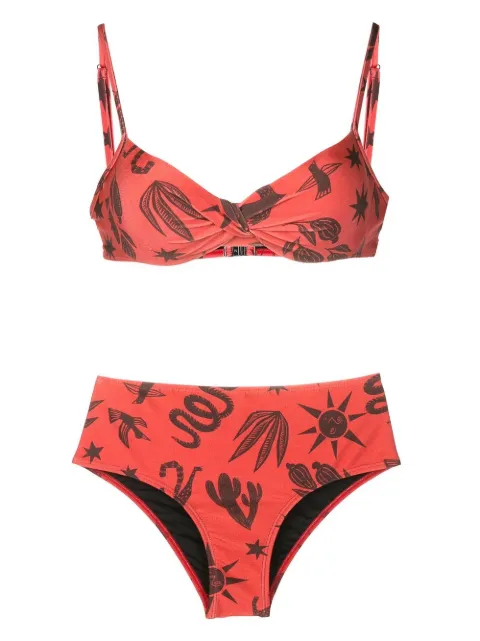 Lygia & Nanny Veronica printed bikini set