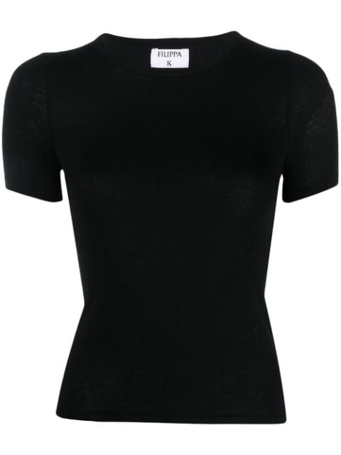 Filippa K fitted short-sleeved knitted top