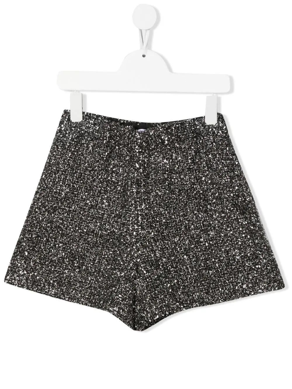 

Brunello Cucinelli Kids shorts con hilo metalizado - Plateado