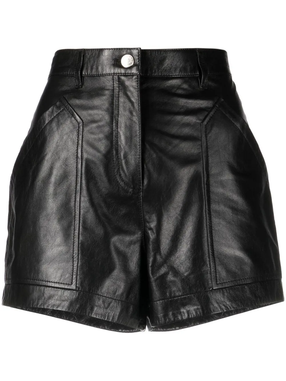 

IRO shorts con tiro alto - Negro