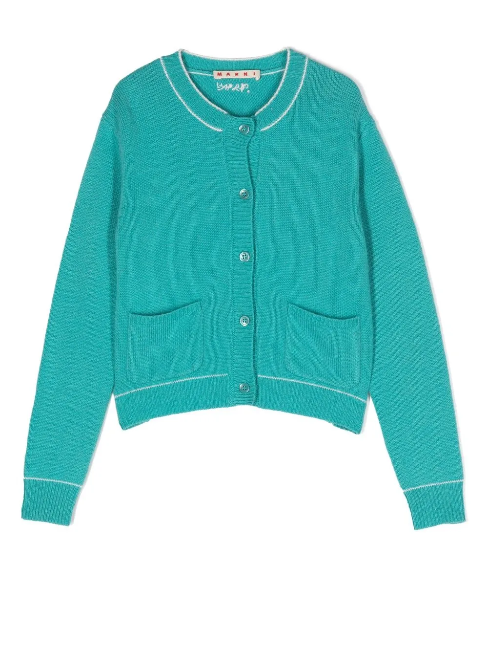 

Marni Kids cárdigan manga larga - Azul