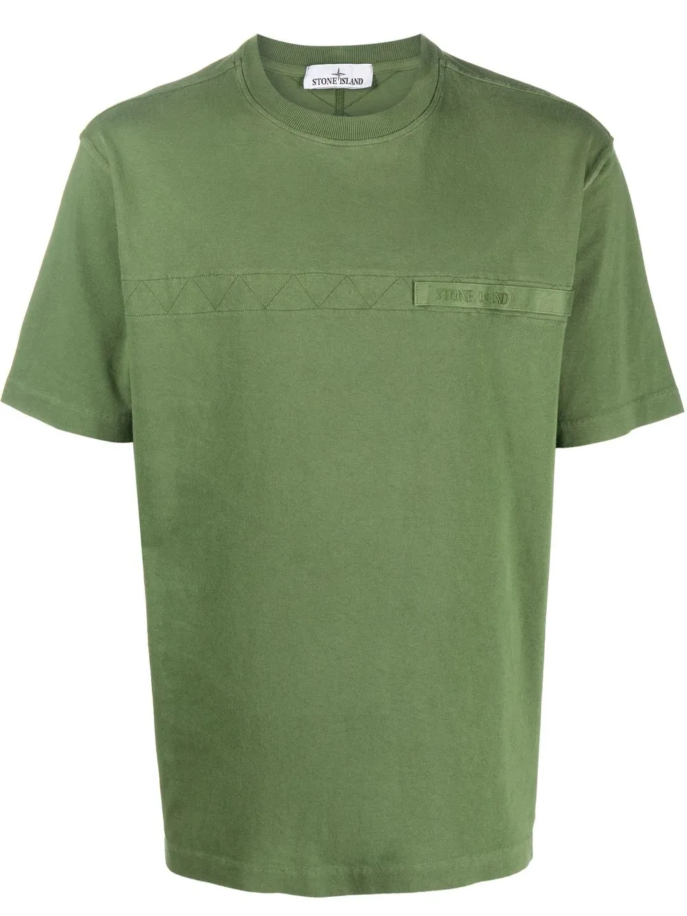 

Stone Island playera con parche del logo - Verde