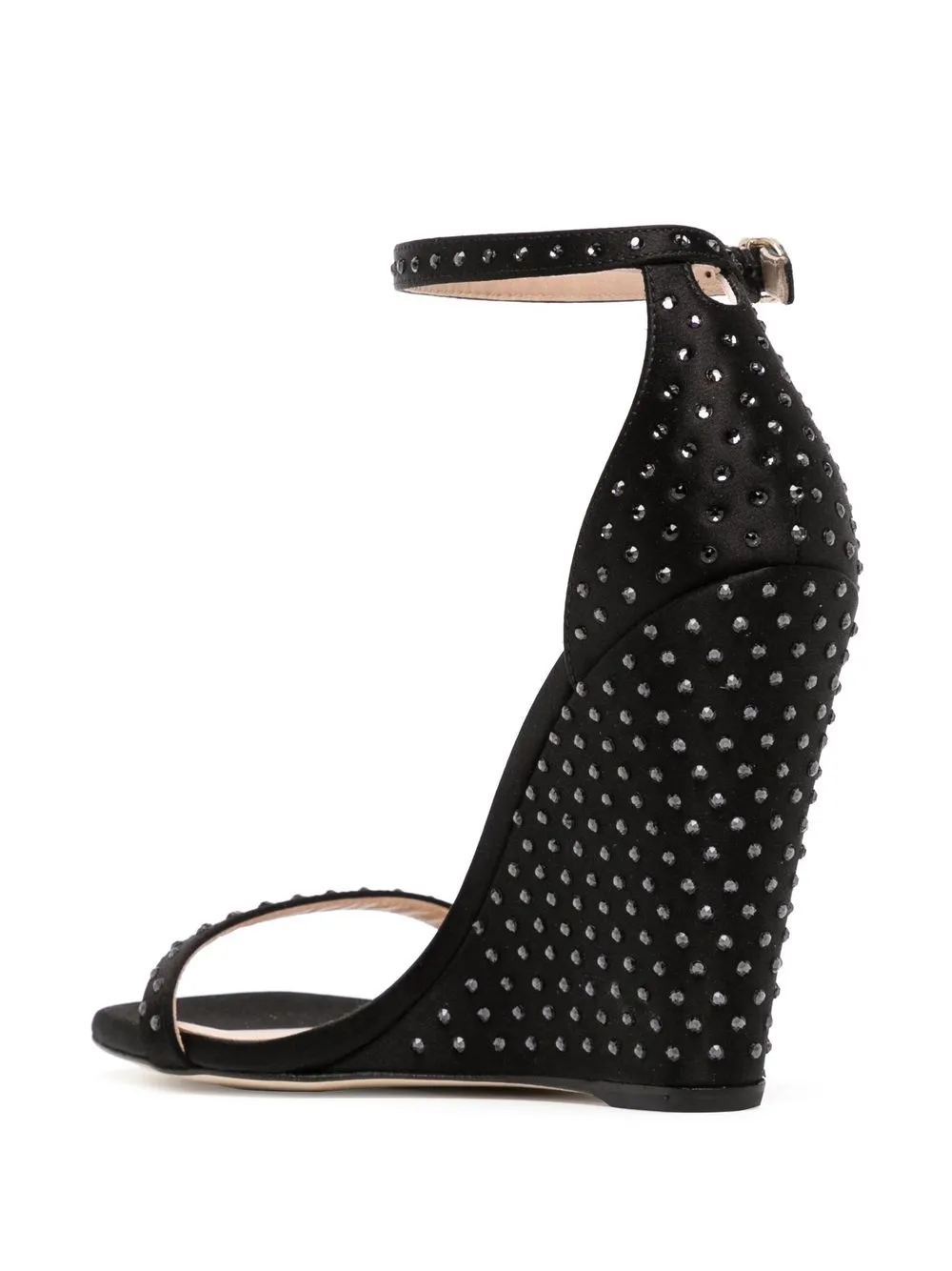  Stuart Weitzman Nudistshine Sandalen 100mm   Schwarz 