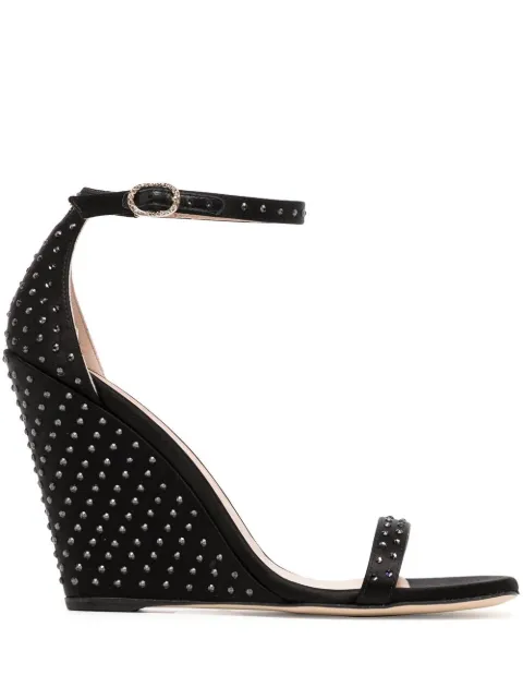 Stuart Weitzman sandalias Nudistshine con cuña de 100mm