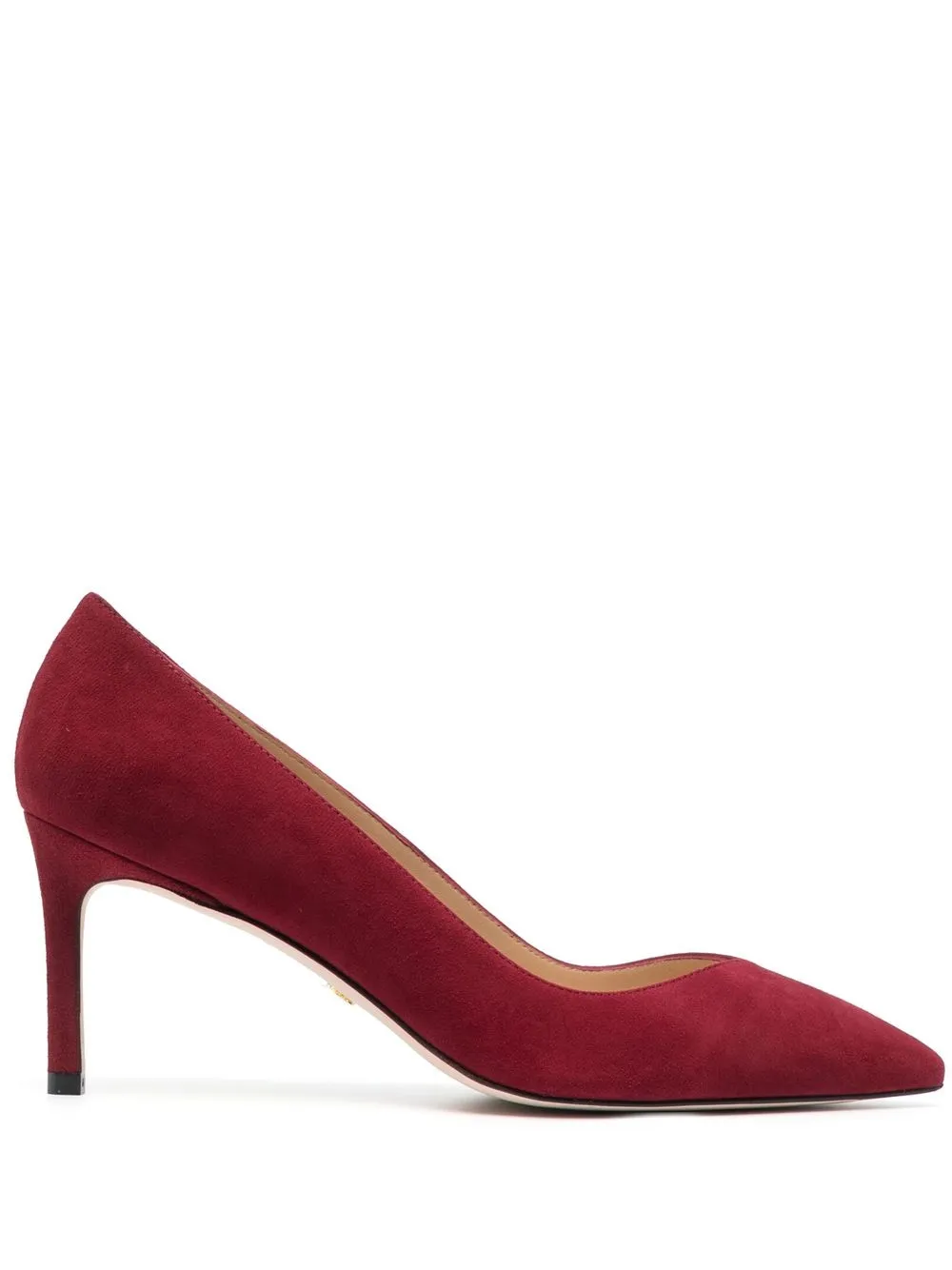 

Stuart Weitzman pointed 80mm suede pumps - Red