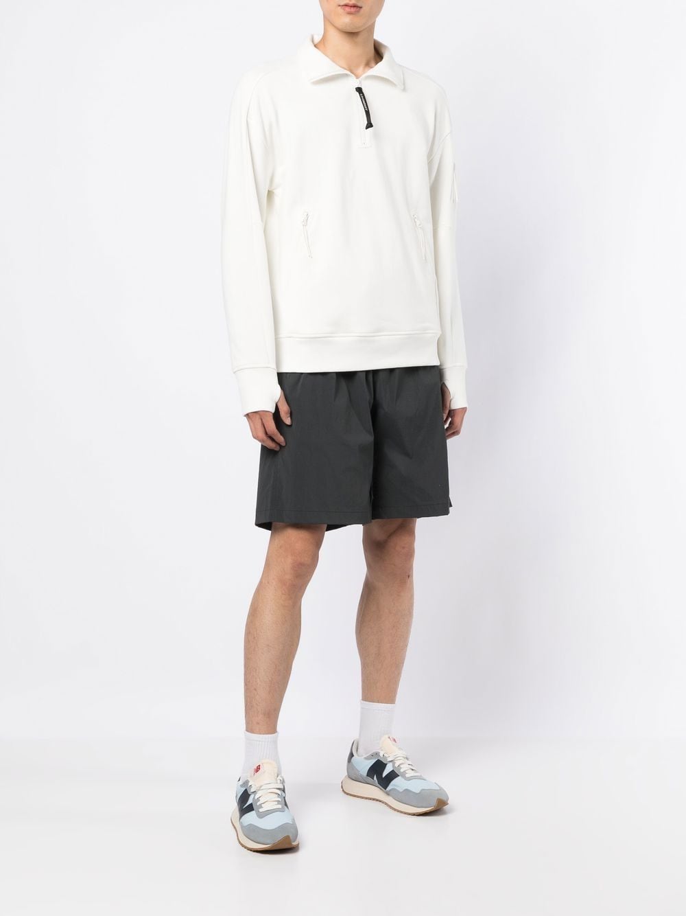 C.P. Company Sweater met rits - Wit