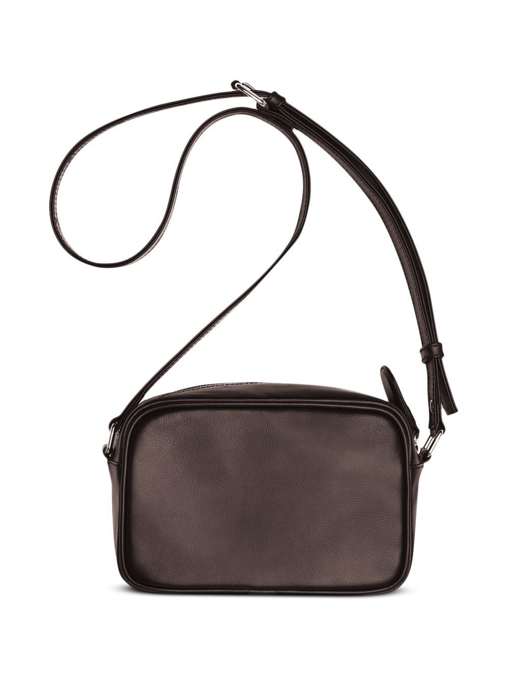 Shop Courrèges Reedition Leather Camera Bag In Brown