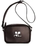 Courrèges Reedition leather camera bag - Brown