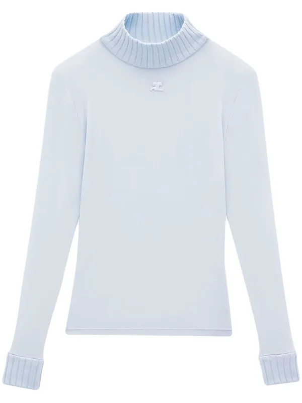 Courrèges Reedition second-skin Top | Blue | FARFETCH IN