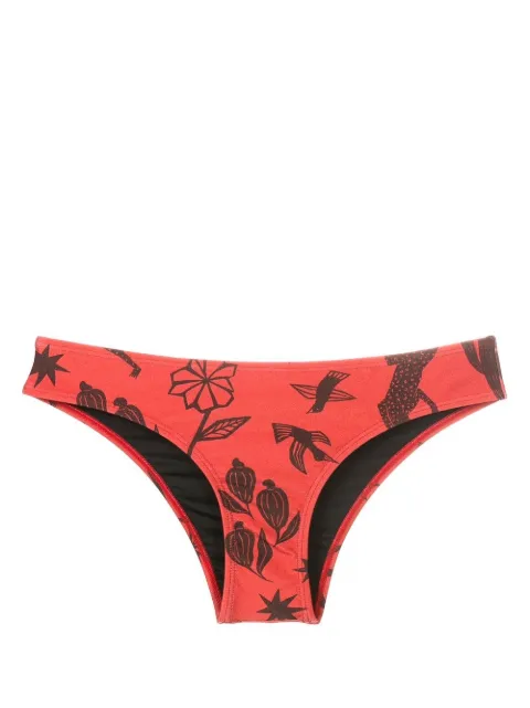 Lygia & Nanny Waikiki graphic-print bikini bottoms