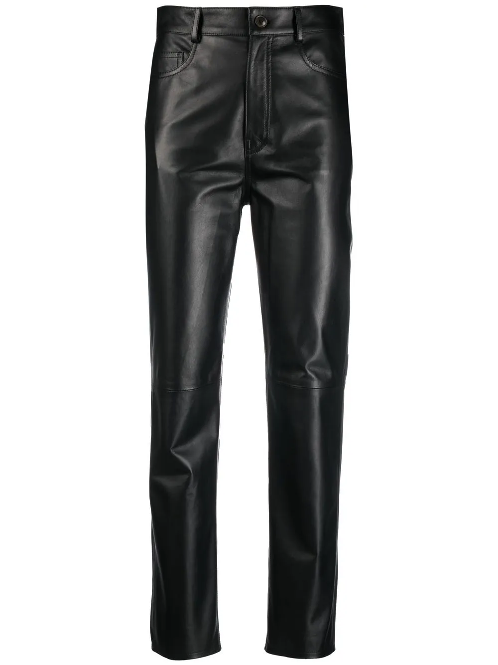 

Simonetta Ravizza skinny-fit leather trousers - Black