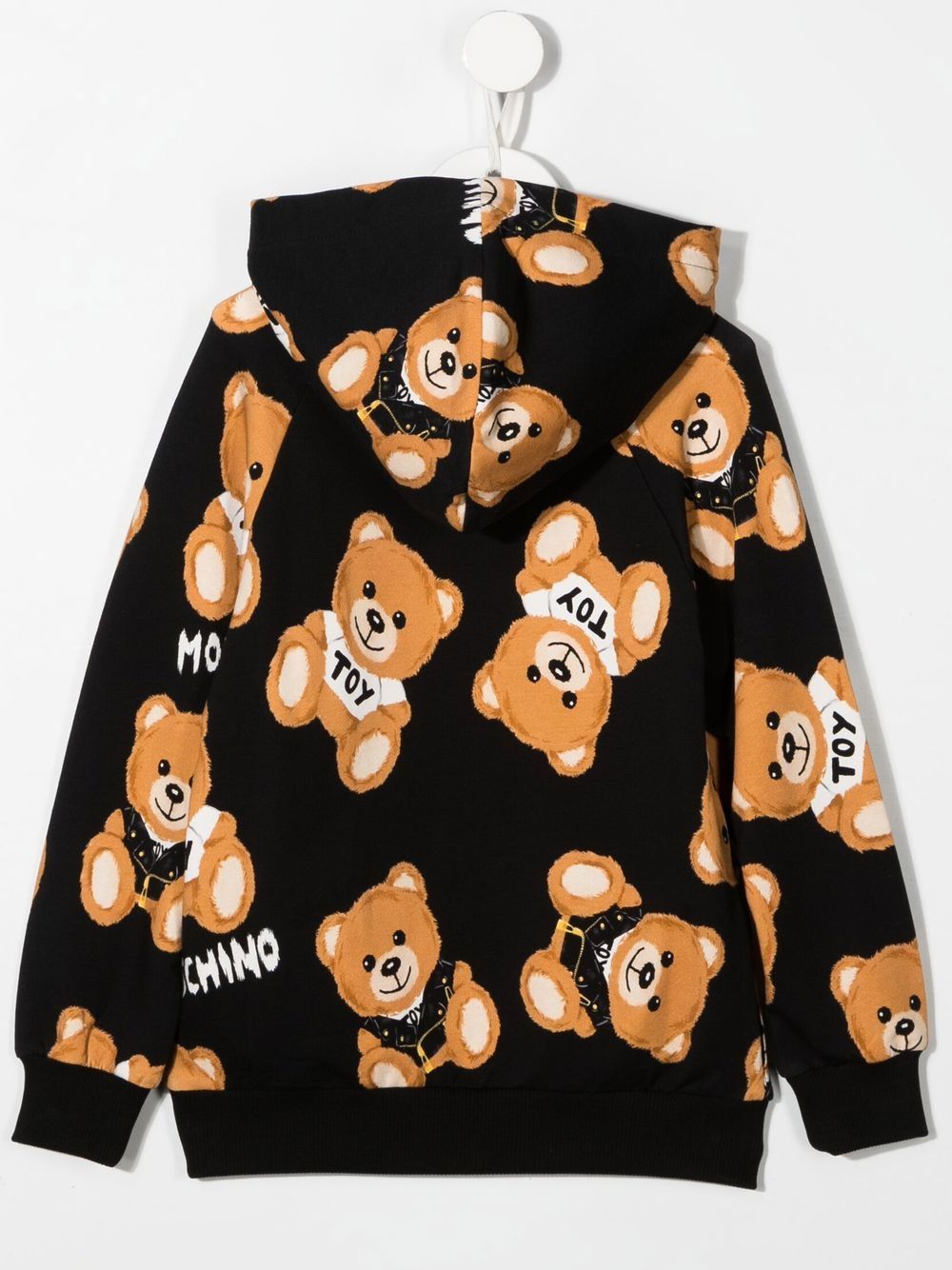 Moschino Kids Hoodie met teddybeerprint - Zwart