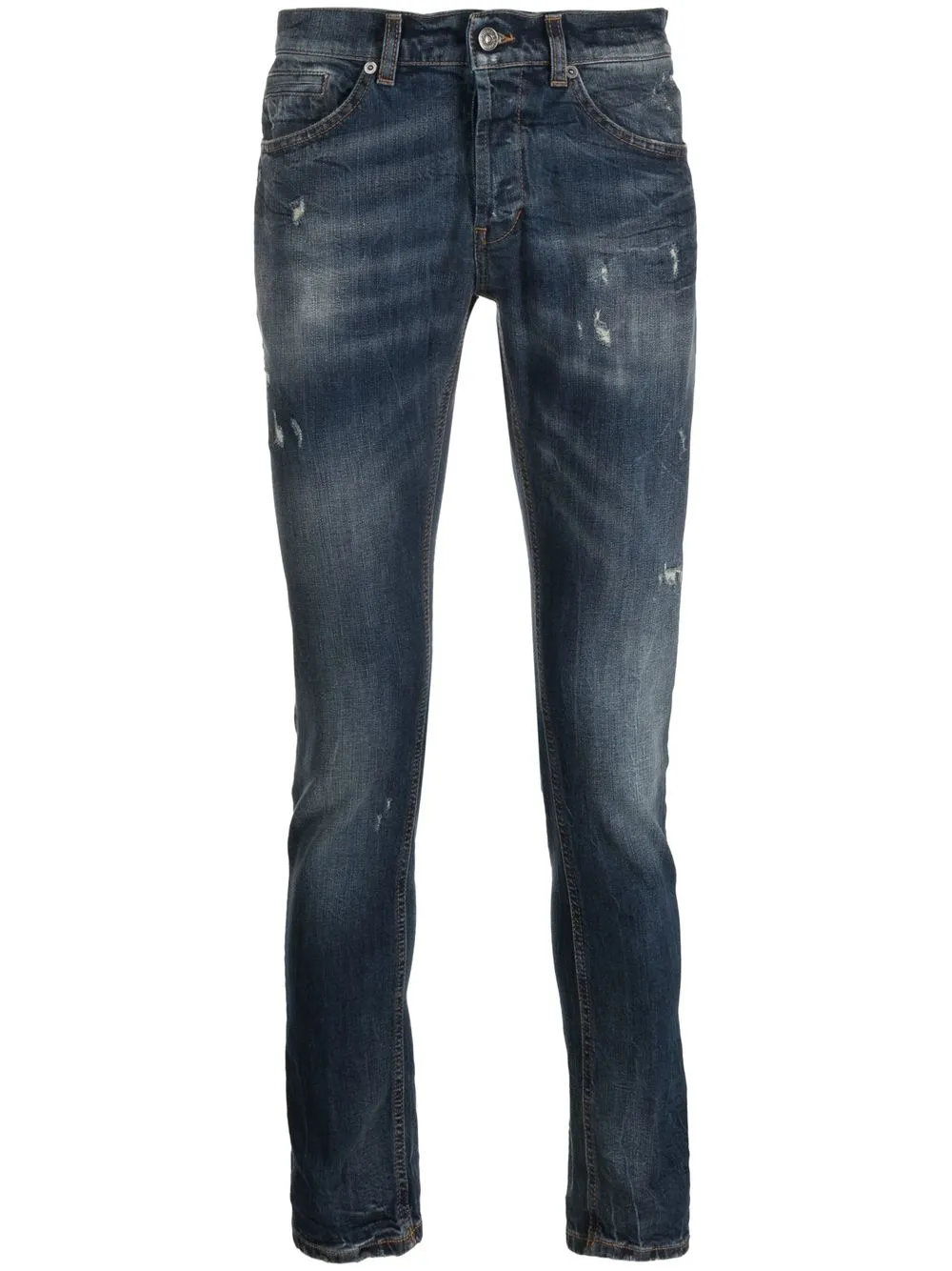 

DONDUP turn-up hem slim-fit jeans - Blue