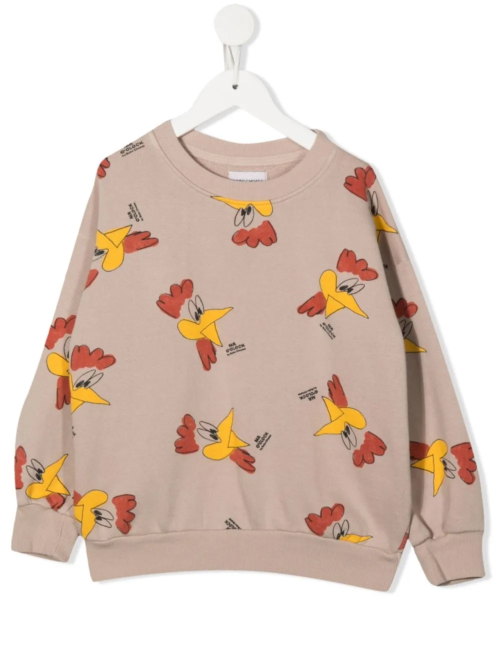 

Bobo Choses graphic-print crew neck jumper - Brown