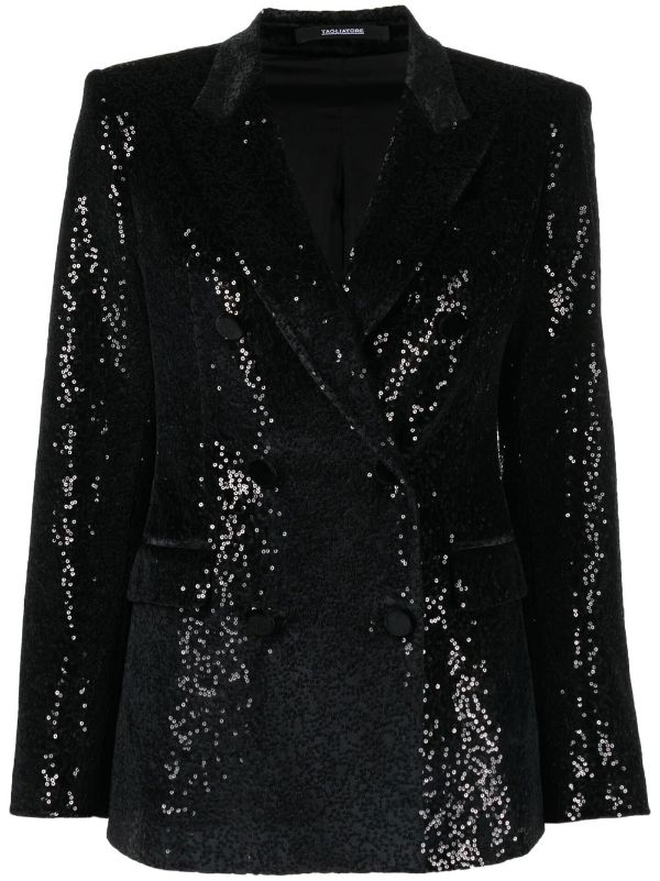 Women's black sequin on sale jacket