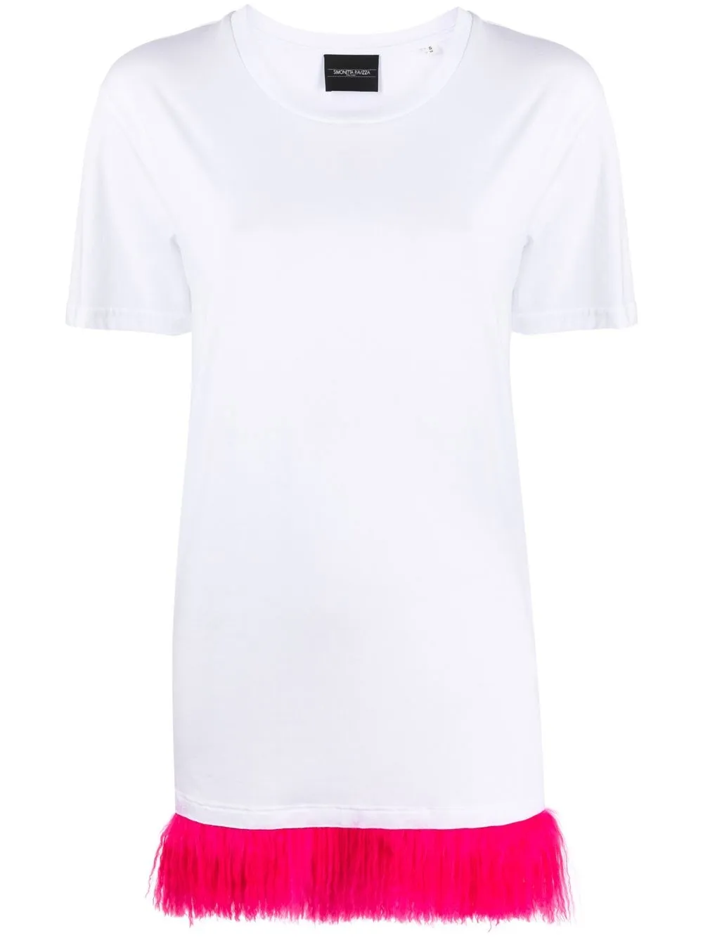 

Simonetta Ravizza playera con ribete en contraste - Blanco