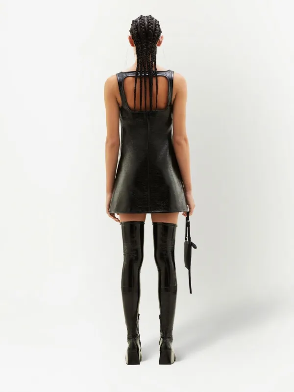 Reedition Vinyl Dress - Black - 38 - Courrges