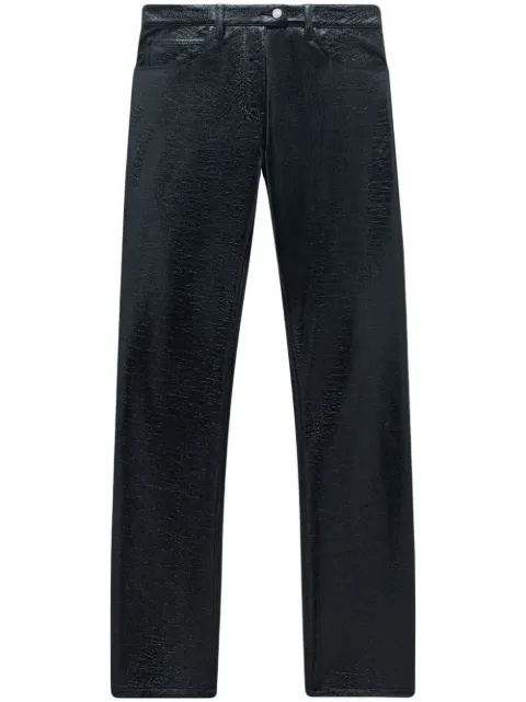 Courrèges Calça slim de vinil