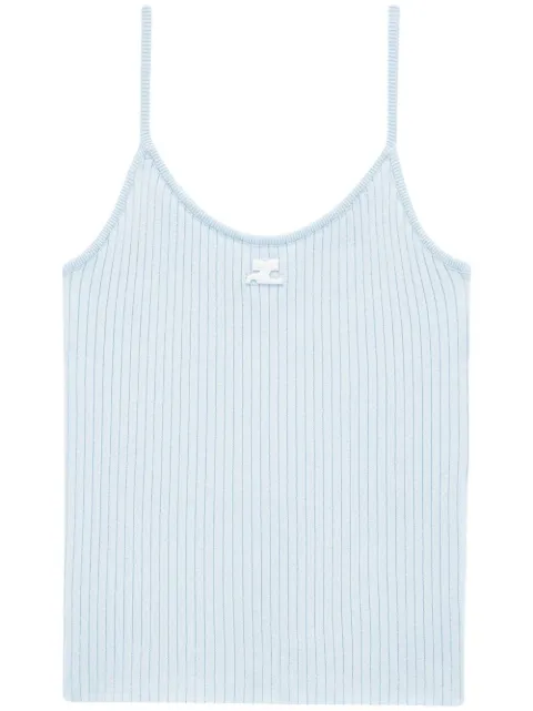 Courrèges rib-knit tank-top